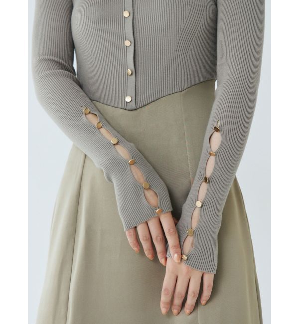 LAGUNAMOON「ボタンニットドッキングナローワンピース」|ワンピース|