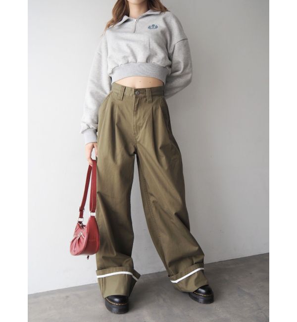 EVRIS「ロールアップタックワイドパンツ」|その他|