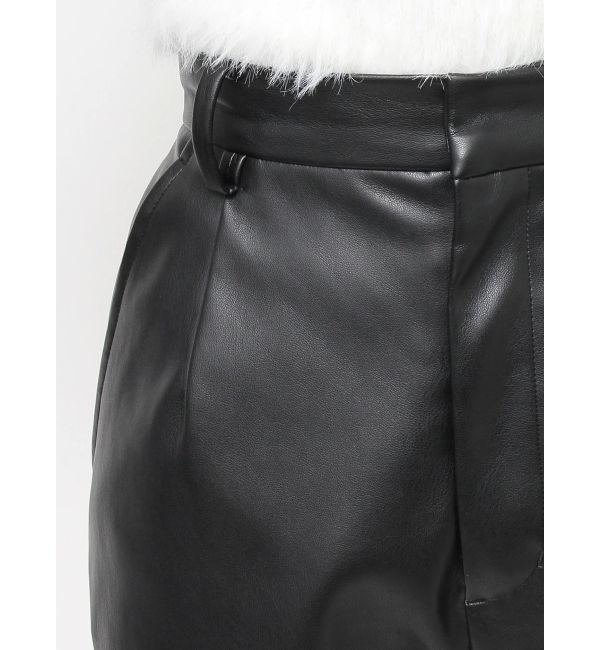 EVRIS「フェイクレザーハイウエストショートパンツ」|その他|