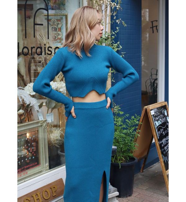 EVRIS「スリットロングニットスカート【セットアップ着用可能】」|スカート|