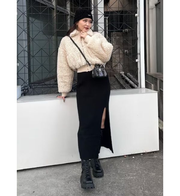 EVRIS「スリットロングニットスカート【セットアップ着用可能】」|スカート|