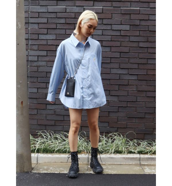 EVRIS「SUNNYストライプオーバーサイズシャツ」|シャツ・ブラウス|