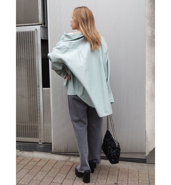 EVRIS「SUNNYストライプオーバーサイズシャツ」|シャツ・ブラウス|