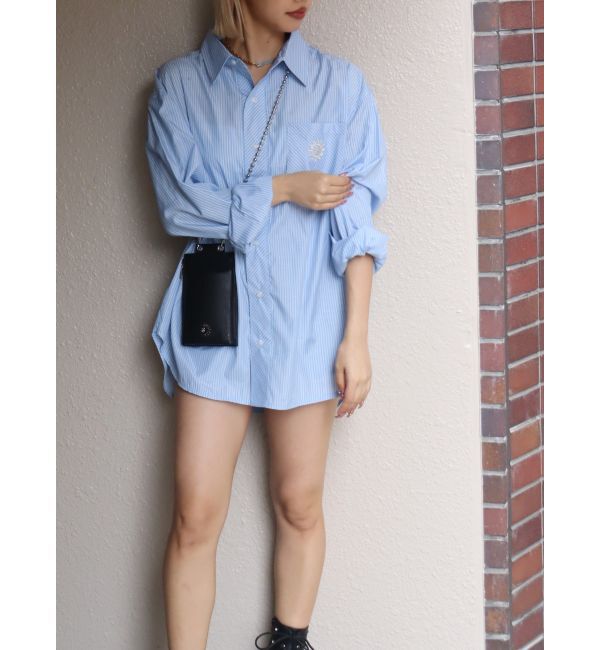 EVRIS「SUNNYストライプオーバーサイズシャツ」|シャツ・ブラウス|