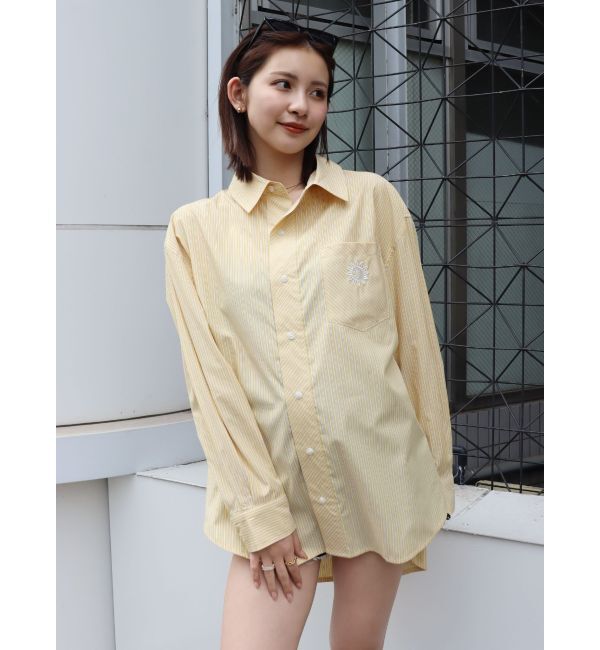 EVRIS「SUNNYストライプオーバーサイズシャツ」|シャツ・ブラウス|