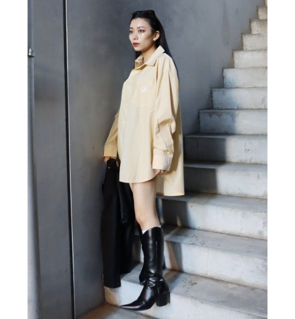 EVRIS「SUNNYストライプオーバーサイズシャツ」|シャツ・ブラウス|