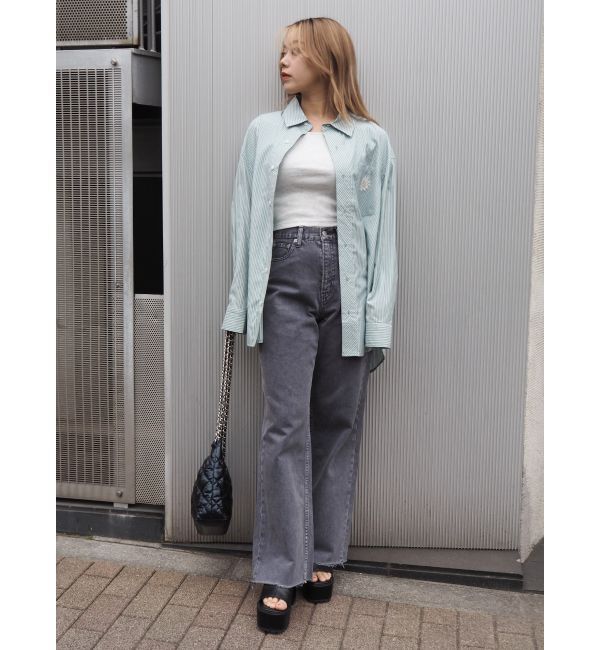 EVRIS「SUNNYストライプオーバーサイズシャツ」|シャツ・ブラウス|