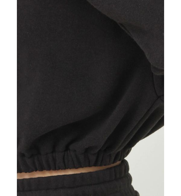 EVRIS「ロゴラインハーフジップショートスウェットトップス【セットアップ着用可能】」|スウェット・ジャージ|