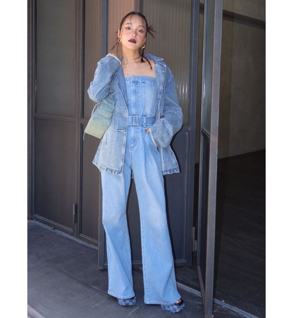 EVRIS「デニムオールインワン」|オールインワン|