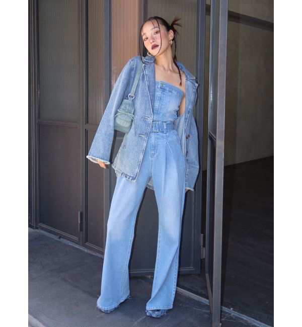 EVRIS「デニムオールインワン」|オールインワン|