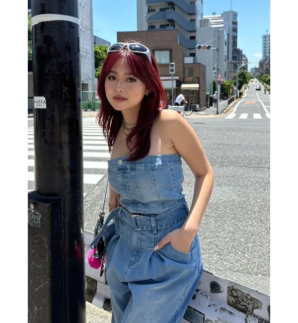 EVRIS「デニムオールインワン」|オールインワン|