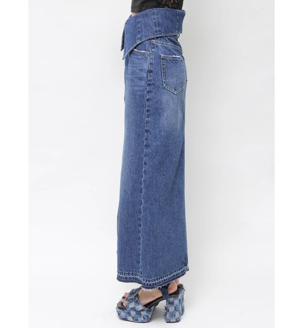 EVRIS「ウエストデザインロングスリットデニムスカート」|スカート|