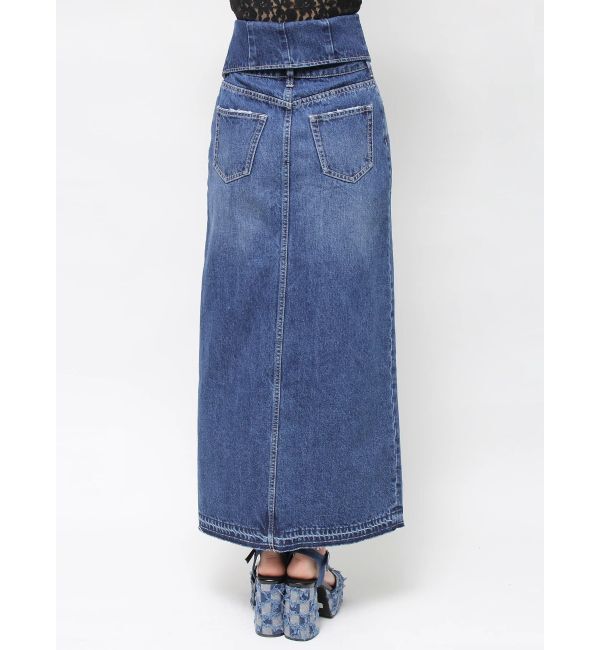 EVRIS「ウエストデザインロングスリットデニムスカート」|スカート|