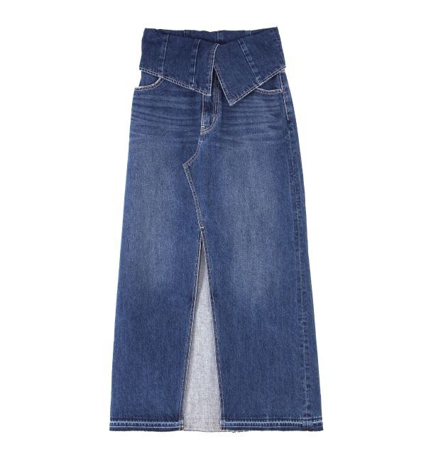 EVRIS「ウエストデザインロングスリットデニムスカート」|スカート|