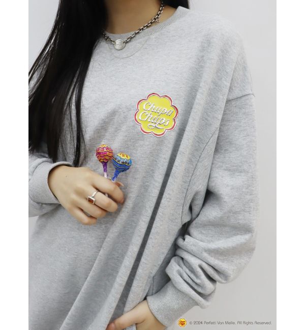 EVRIS「【EVRIS&times;Chupa Chups】ワンポイントトレーナー」|スウェット・ジャージ|