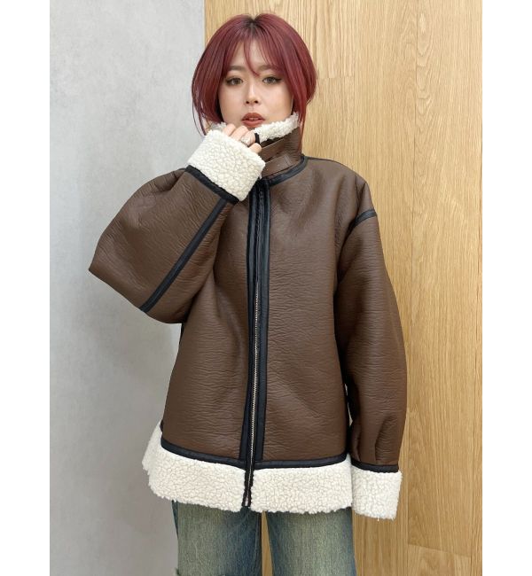 EVRIS「オーバーサイズボアブルゾン」|ブルゾン・スタジャン|