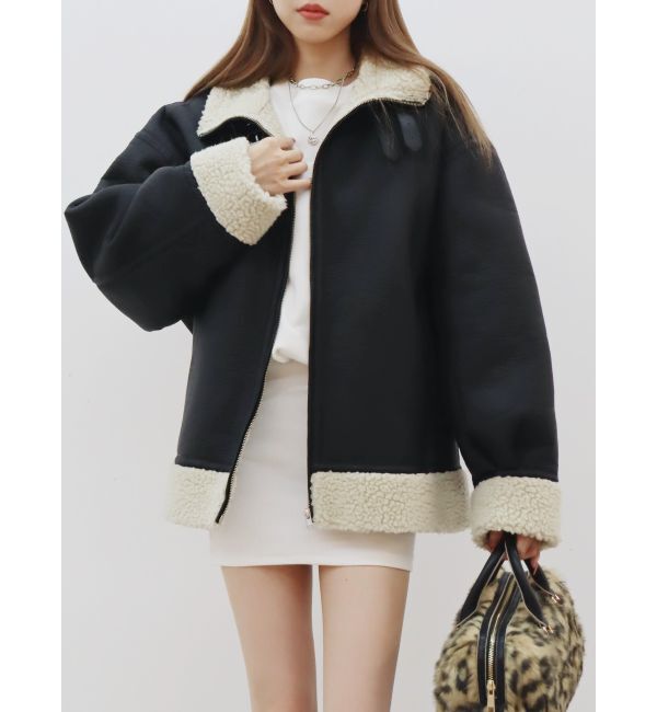 EVRIS「オーバーサイズボアブルゾン」|ブルゾン・スタジャン|