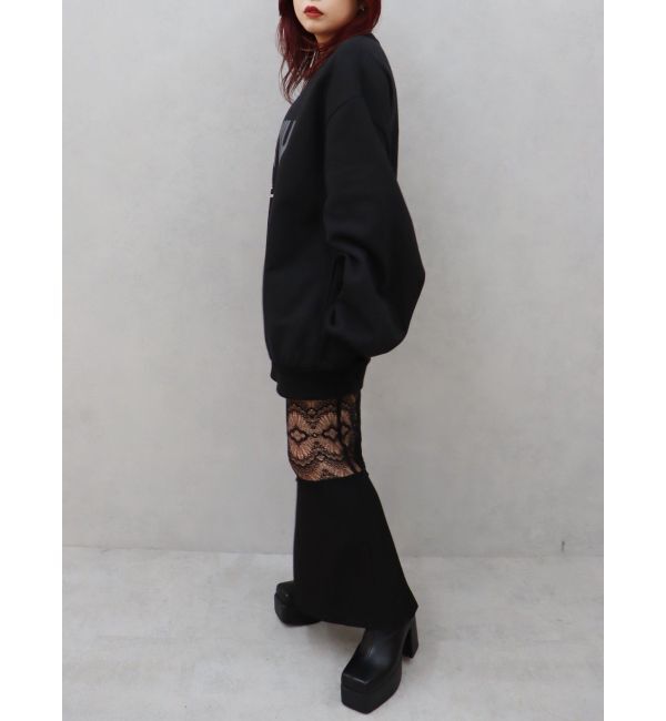 EVRIS「レース切り替えロングスカート」|スカート|