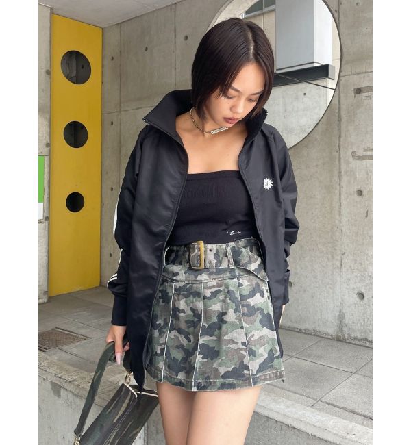 EVRIS「ワイドベルトプリーツミニスカート【セットアップ着用可能】」|スカート|