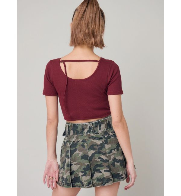 EVRIS「ワイドベルトプリーツミニスカート【セットアップ着用可能】」|スカート|