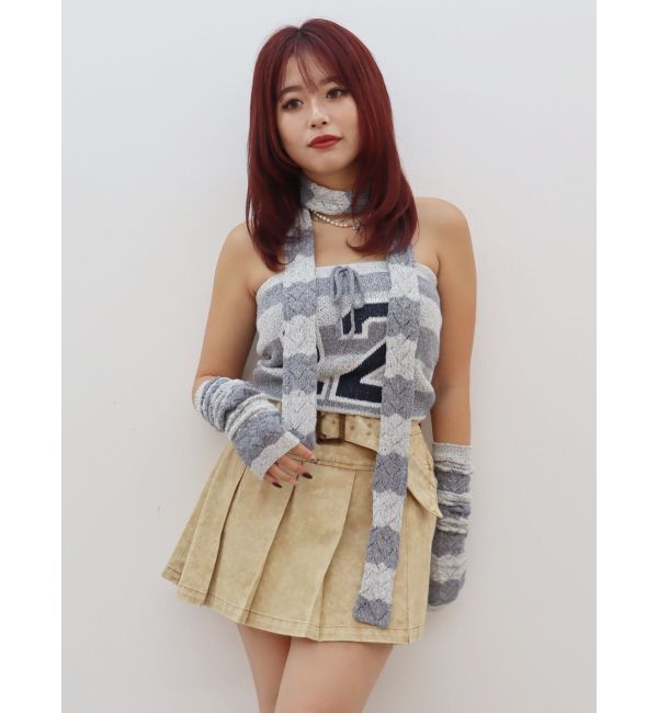 EVRIS「ワイドベルトプリーツミニスカート【セットアップ着用可能】」|スカート|