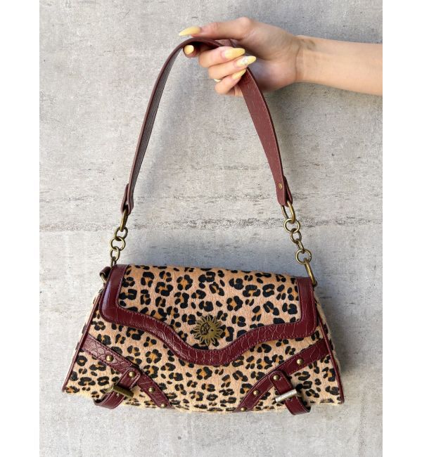 EVRIS「スタッズモチーフアニマルハンドBAG」|ハンドバッグ|ベージュ