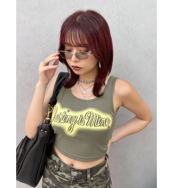 EVRIS「スプレーグラフィックタンクトップ」|タンクトップ|