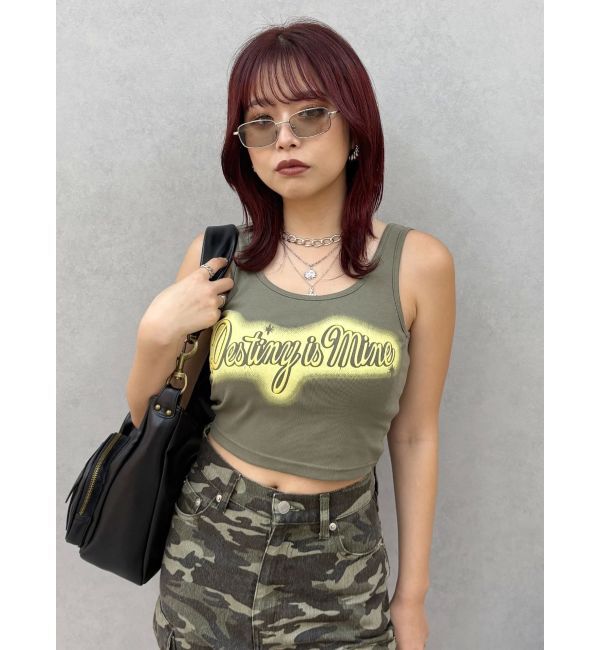 EVRIS「スプレーグラフィックタンクトップ」|タンクトップ|