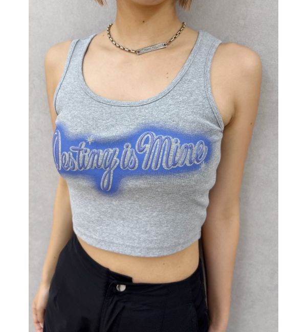 EVRIS「スプレーグラフィックタンクトップ」|タンクトップ|グレー