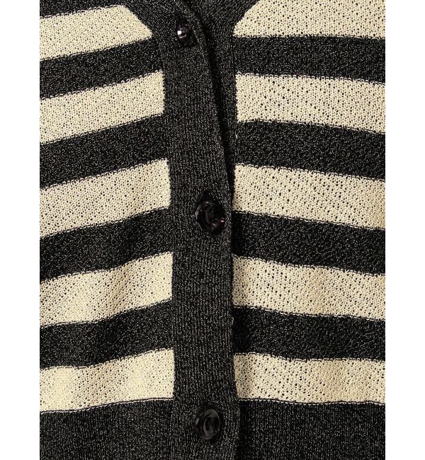 jouetie「ボーダーシアーニットカーデ」|カーディガン|