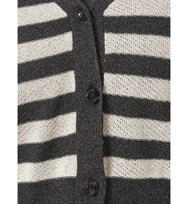 jouetie「ボーダーシアーニットカーデ」|カーディガン|