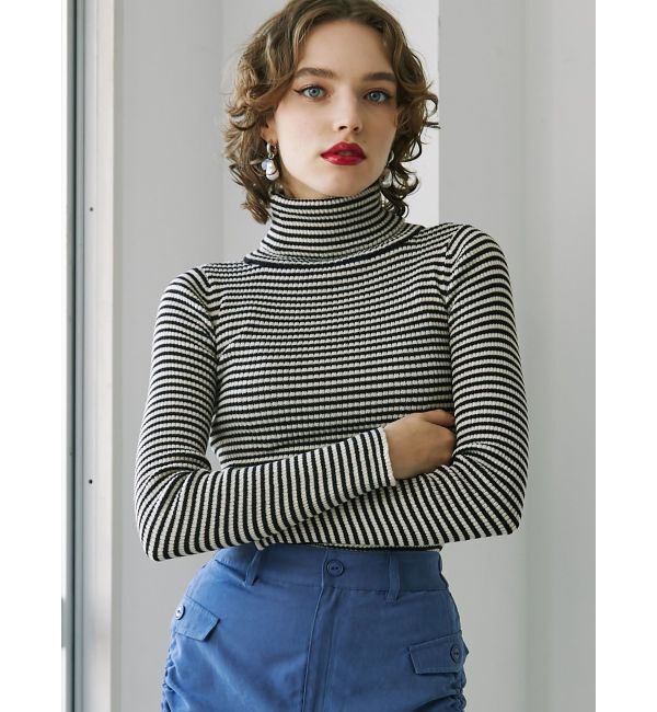 jouetie「ベーシックカラータートルニット」|ニット・セーター|