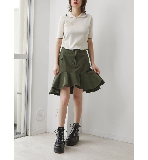 jouetie「アシメヘムミドルスカート」|スカート|