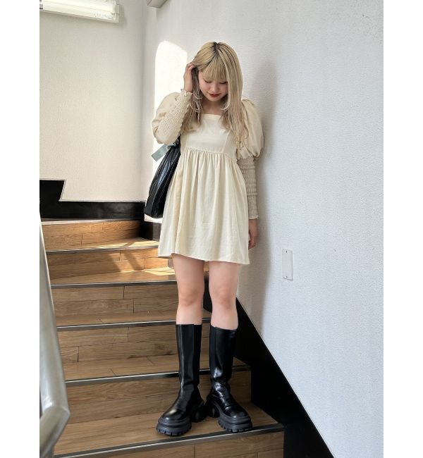 jouetie「エレファントスリーブミニワンピース」|ワンピース|