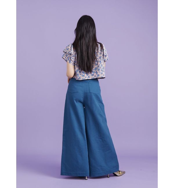 jouetie「ハーフスリーブショルダーフリルショートチャイナシャツ」|シャツ・ブラウス|