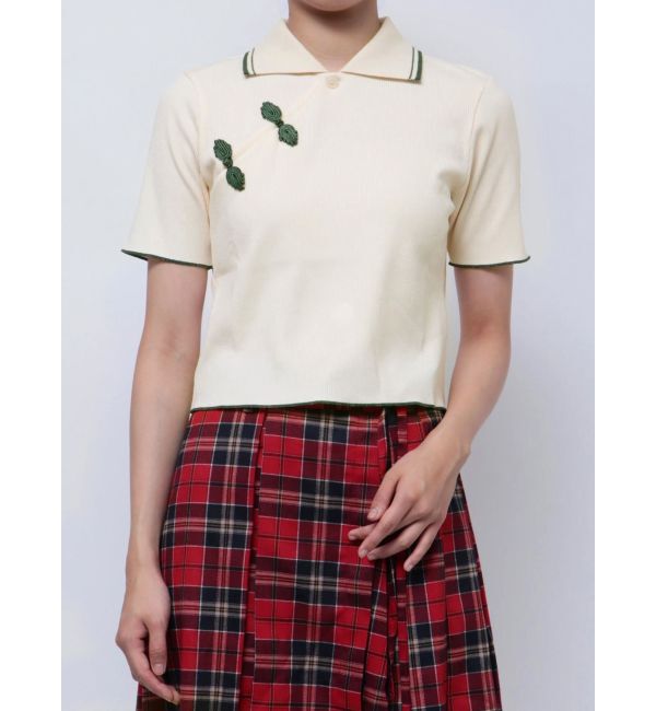 jouetie「チャイナポロトップス」|ポロシャツ|