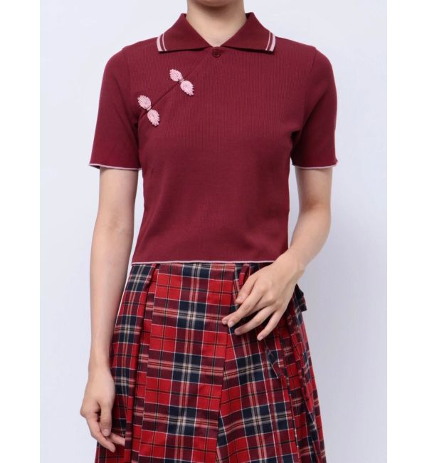 jouetie「チャイナポロトップス」|ポロシャツ|