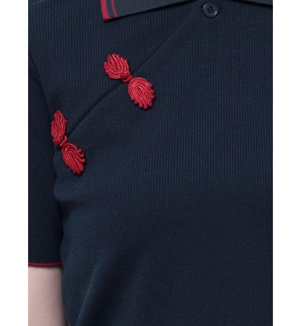 jouetie「チャイナポロトップス」|ポロシャツ|