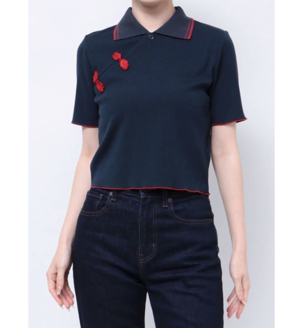 jouetie「チャイナポロトップス」|ポロシャツ|