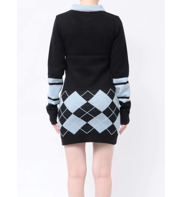 jouetie「ニットポロフィットミニワンピース」|ワンピース|