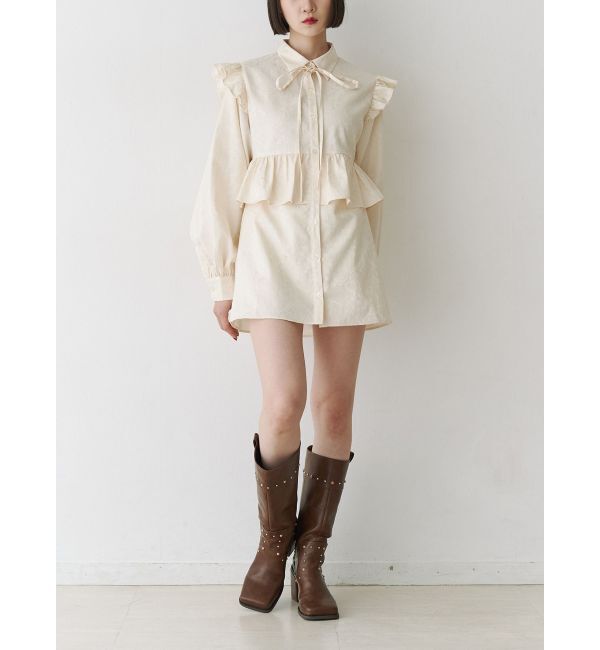 jouetie「ジャカードチュニックシャツ」|シャツ・ブラウス|