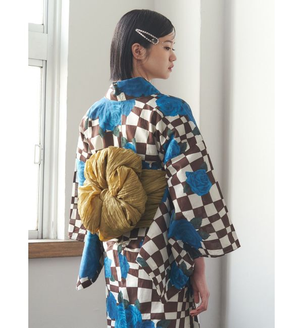 jouetie「【jouetieオリジナル】ローズチェッカーセパレート浴衣セット」|その他|