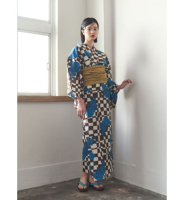 jouetie「【jouetieオリジナル】ローズチェッカーセパレート浴衣セット」|その他|