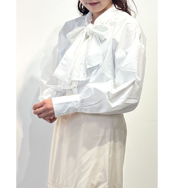 merry jenny「lace ダブルボウタイブラウス」|シャツ・ブラウス|