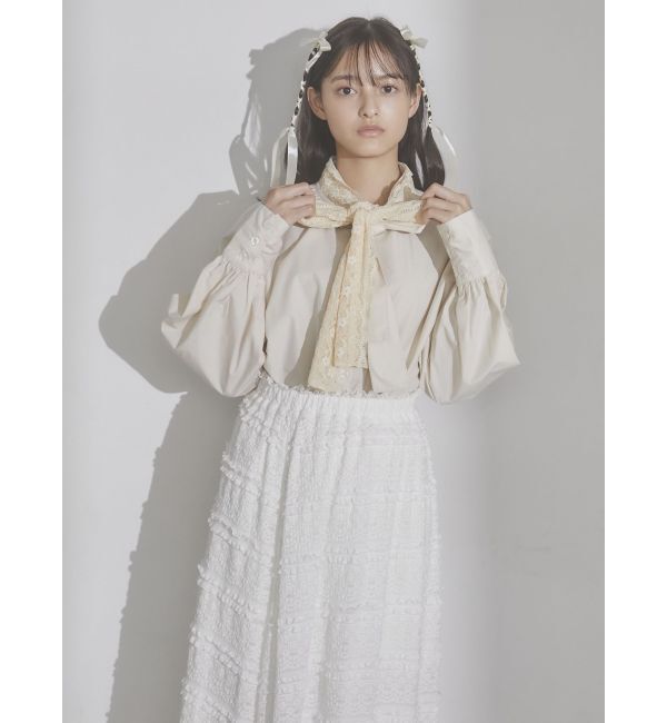 merry jenny「lace ダブルボウタイブラウス」|シャツ・ブラウス|