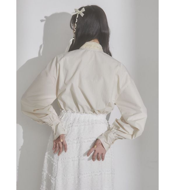 merry jenny「lace ダブルボウタイブラウス」|シャツ・ブラウス|