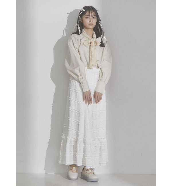 merry jenny「lace ダブルボウタイブラウス」|シャツ・ブラウス|