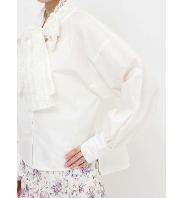 merry jenny「lace ダブルボウタイブラウス」|シャツ・ブラウス|