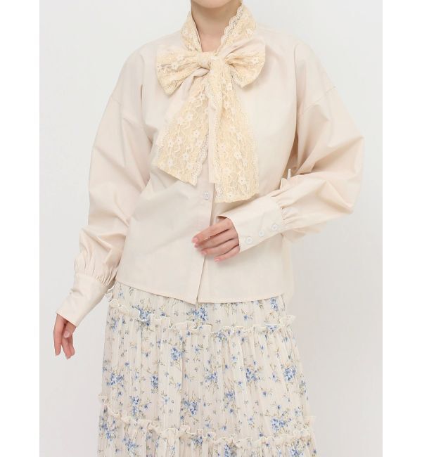merry jenny「lace ダブルボウタイブラウス」|シャツ・ブラウス|