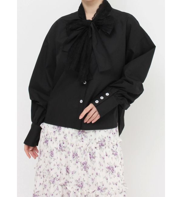 merry jenny「lace ダブルボウタイブラウス」|シャツ・ブラウス|